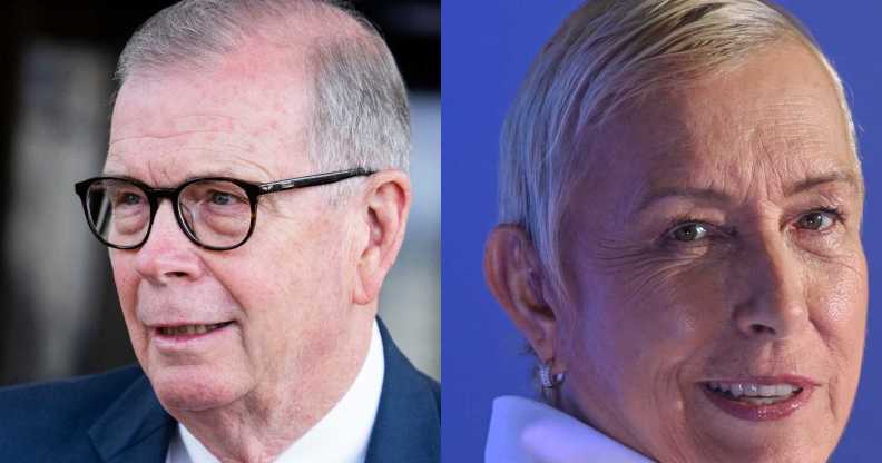 Tim Walberg and Martina Navratilova