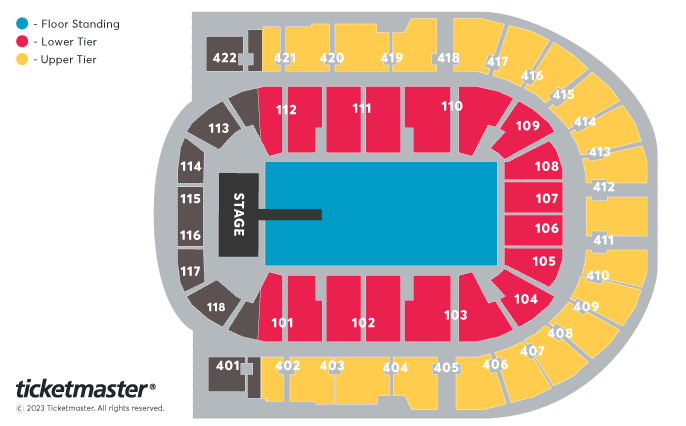 Doja Cat's seating plan for The Scarlet Tour.