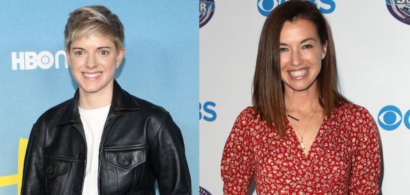 side by side pictures of Mae Martin and Survivor star Parvati Shallow