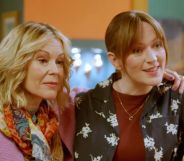 Jenny Ryan as Judi and Kathryn MacKay as Cairistiona on An Clò Mòr.