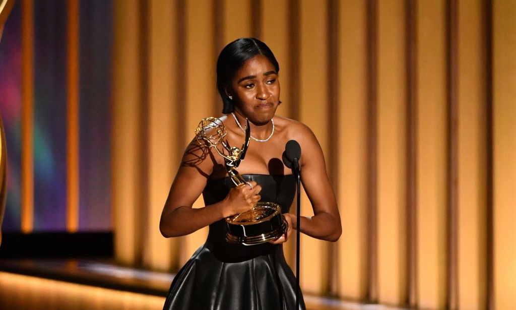 Queer star Ayo Edebiri wins an Emmy for The Bear.