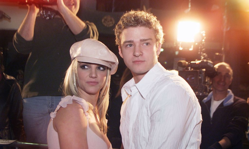 Britney Spears and Justin Timberlake at the premiere for her film, Crossroads.