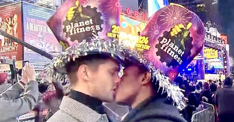 CNN aired a gay kiss on New Year's Eve to bring in 2024