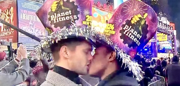 CNN aired a gay kiss on New Year's Eve to bring in 2024