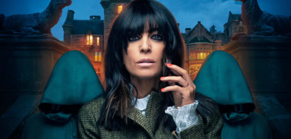 Claudia Winkleman in a promotional image for The Traitors.