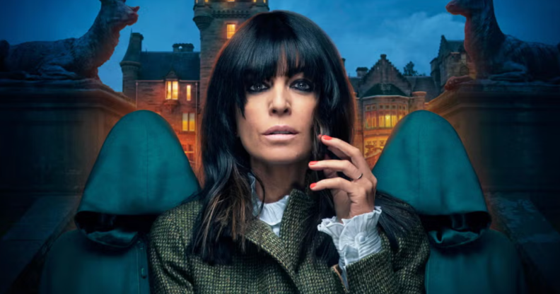 Claudia Winkleman in a promotional image for The Traitors.
