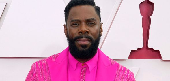 Colman Domingo in a pink suit.