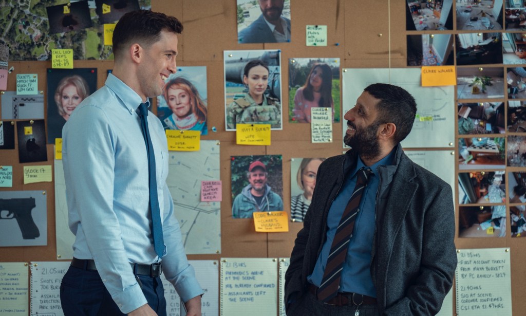 Dino Fetscher (L) and Adeel Akhtar (R) in Fool Me Once.