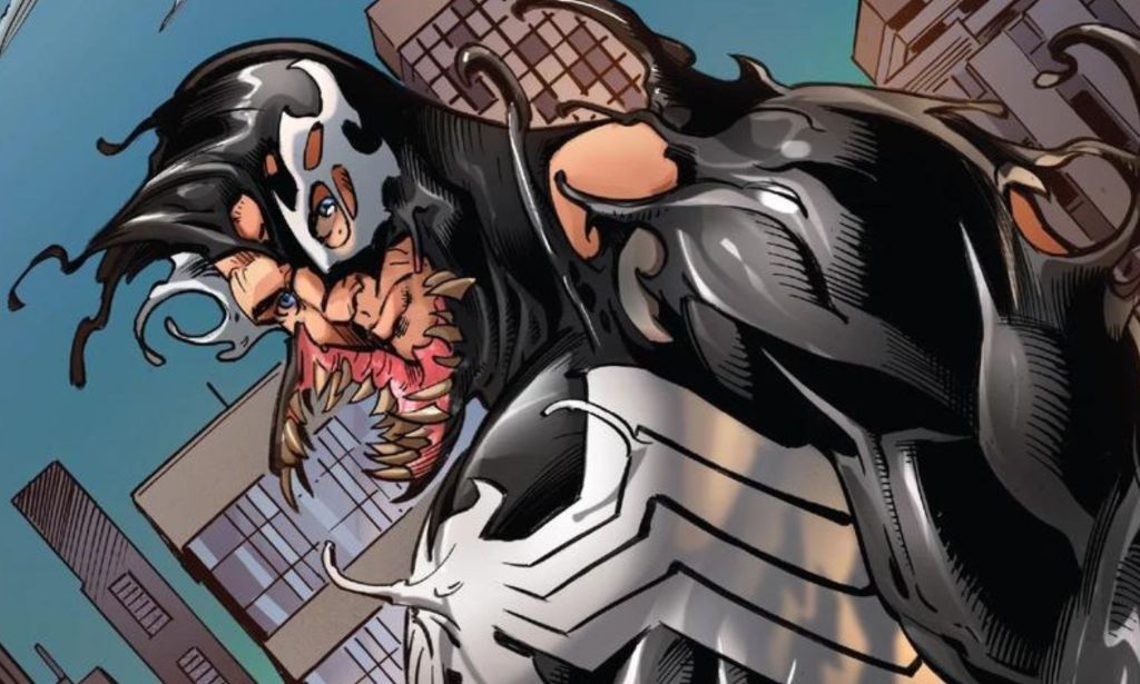 An illustrated image of Eddie Brock from Marvel Comics