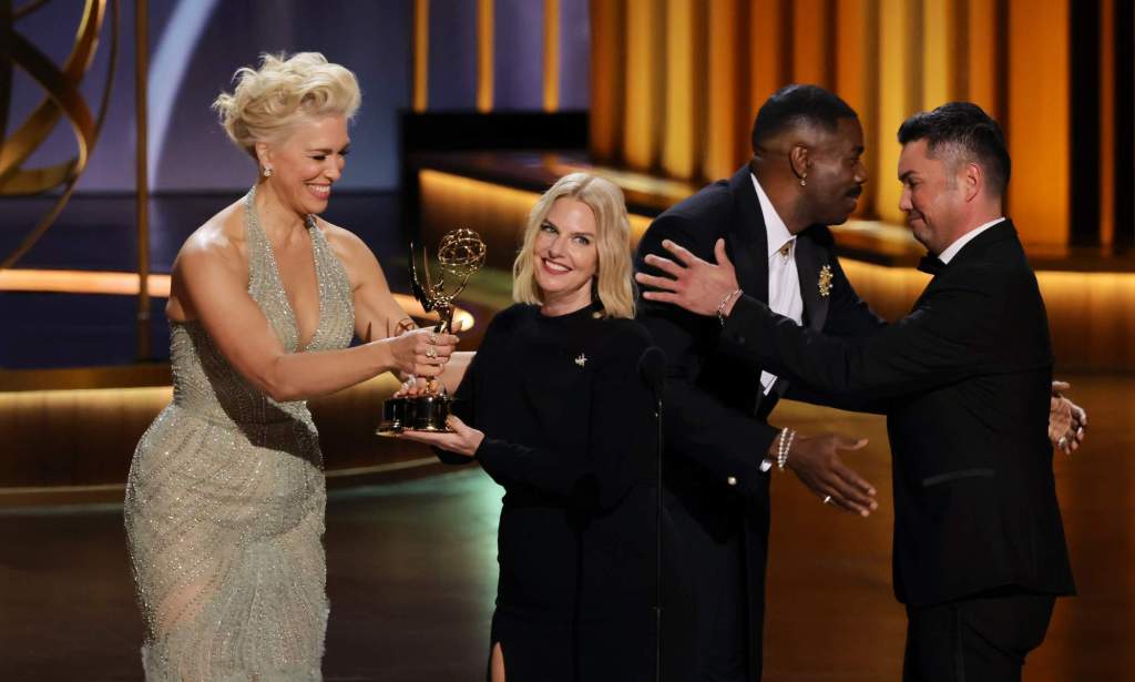 GLAAD CEO Sarah Kate Ellis receives Governor's Award at Emmy Awards