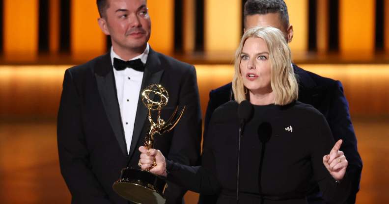 GLAAD CEO Sarah Kate Ellis receives Governor's Award at Emmy Awards