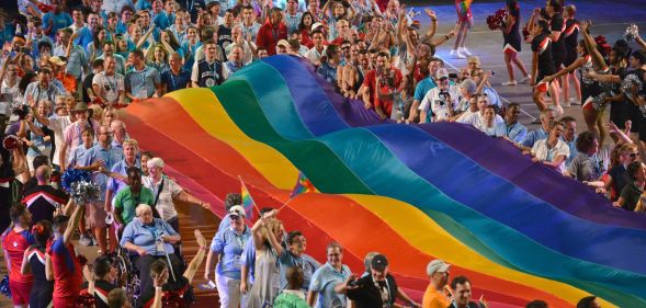 A view of the opening ceremony of the Gay Games 2014 at Quicken Loans Arena on August 9, 2014 in Cleveland, Ohio. Liverpool, UK is now in the running to host the 2030 games.