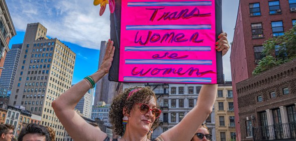 Trans women need improved access to healthcare. (Erik McGregor/LightRocket via Getty Images)