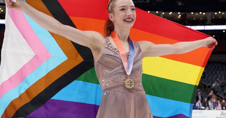 Glenn is the first openly LGBTQ+ woman to win. (Matthew Stockman/Getty Images) 