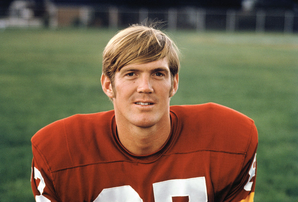 Jerry Smith of the Washington Redskins football team is shown in uniform in a head and shoulders shot in 1970 (Getty)