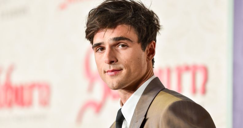 Jacob Elordi at the Saltburn premiere in Los Angeles, California