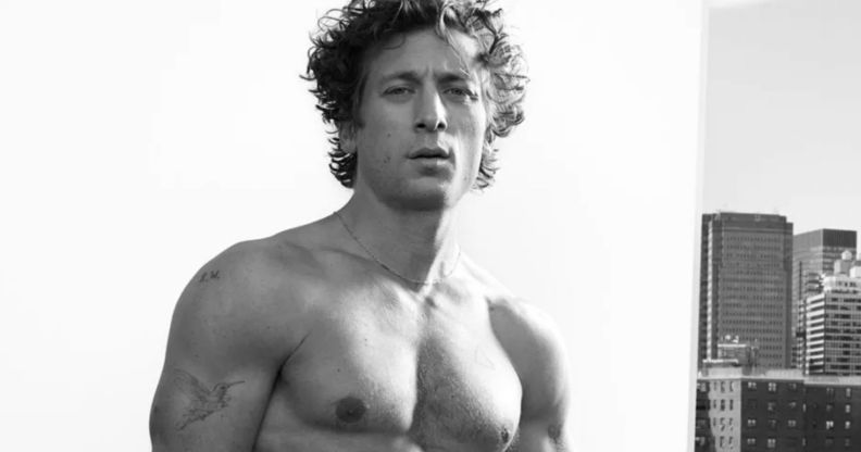 Jeremy Allen White in the Calvin Klein campaign.