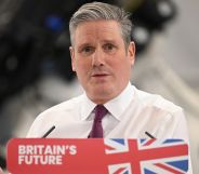 Keir Starmer speaking at an event.