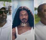 Kanye West and Barack Obama in Lil Nas X's new music video for J Christ.