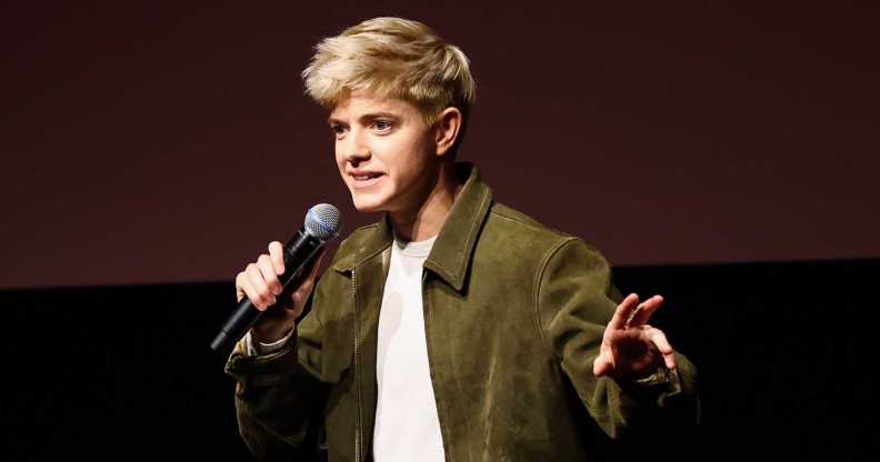 Non-binary comedian Mae Martin is bi.