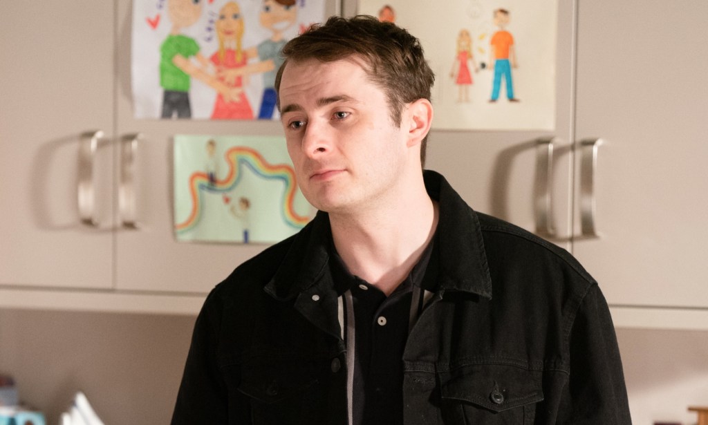 Max Bowden as Ben Mitchell in Eastenders. 