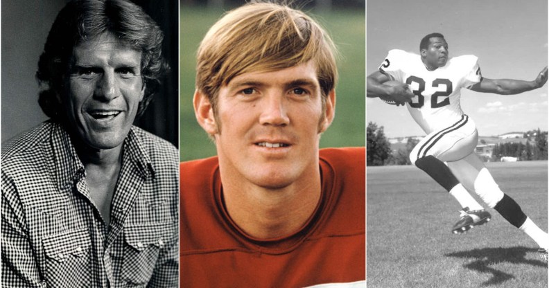 Photo shows NFL players Dave Kopay, Jerry Smith and Ray McDonald in a collage format
