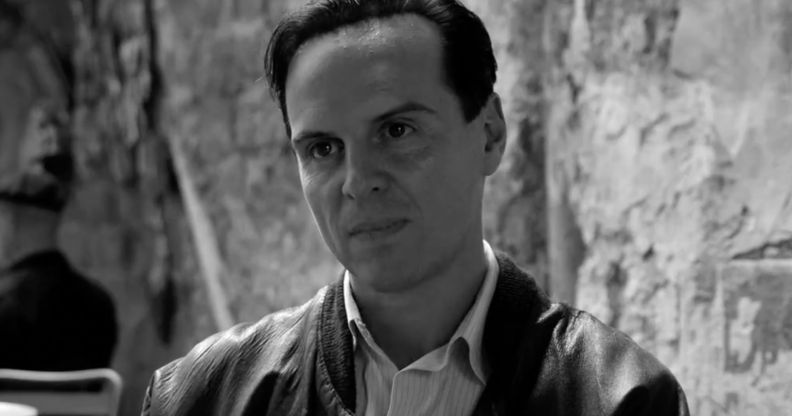A still featuring andrew scott in new netflix series ripley.