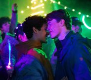 Simon Eriksson and Omar Rudberg in Young Royals.