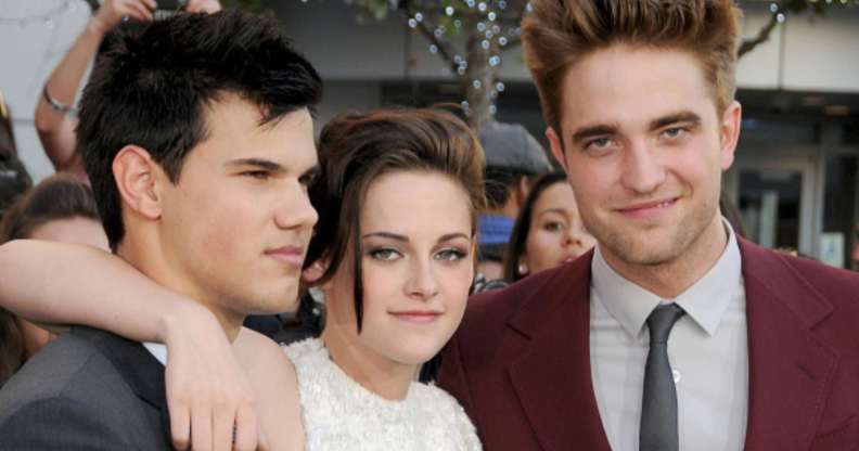 Twilight stars Taylor Lautner, Kristen Stewart, and Robert Pattinson