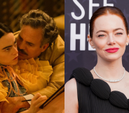 Emma Stone has jumped to the defence of sex scenes in her new movie, Poor Things. ( (Photo by Presley Ann/Getty Images for SeeHer/Searchlight Pictures)