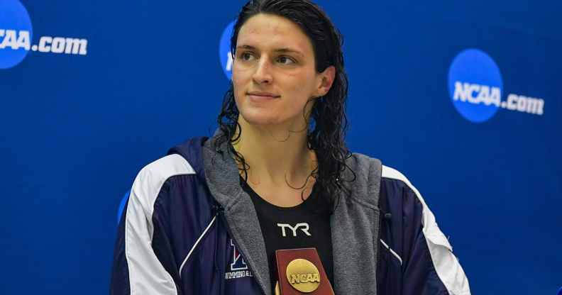 The policies restrict trans swimmers' eligibility for the Olympics. (Rich von Biberstein/Icon Sportswire via Getty Images)