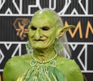 Who was the green goblin on the Emmy Awards red carpet?