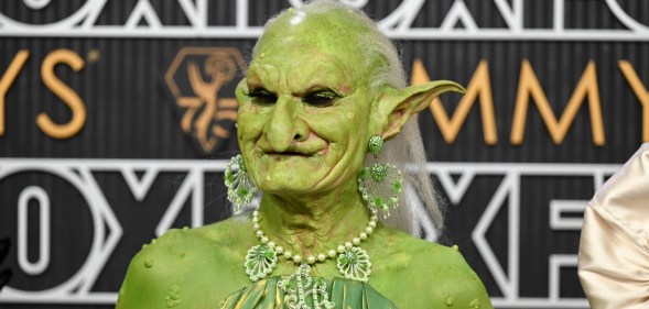 Who was the green goblin on the Emmy Awards red carpet?