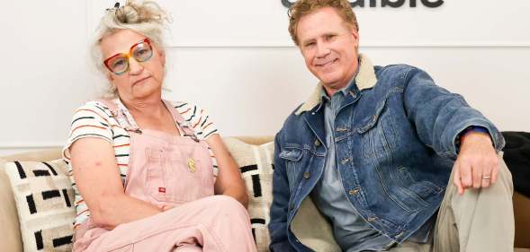 Harper Steele and Will Ferrell at the Sundance Film Festival premiere of 'Will & Harper'