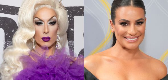Drag Race star Alaska and Glee actress Lea Michelle.