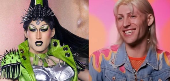 Amanda Tori Meating on RuPaul's Drag Race season 16.