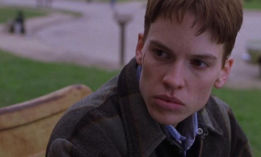 Hilary Swank, a non-LGBTQ+ actor, portrays queer, trans character in the film Boys Don't Cry