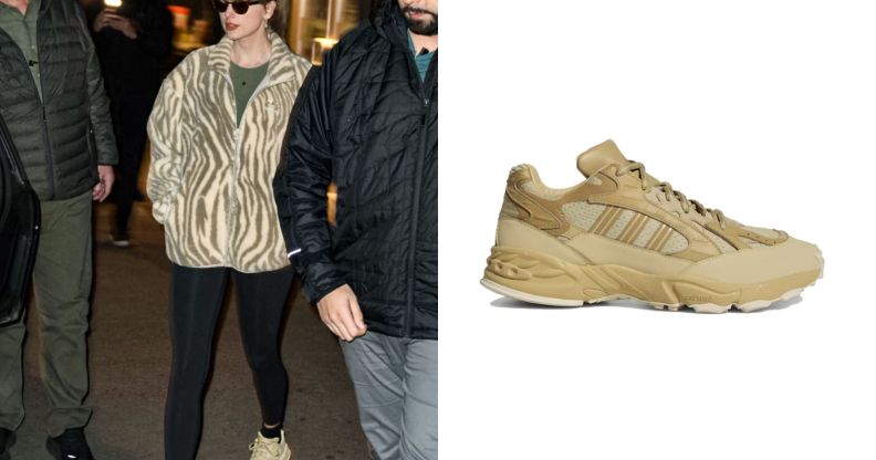 Taylor Swift wears Beyoncé's Ivy Park x Adidas range to the recording studio.