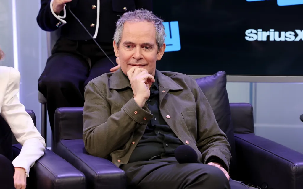 Tom Hollander takes part in SiriusXM's Town Hall with the cast of Feud: Capote Vs. The Swans hosted by Andy Cohen at SiriusXM Studio on January 23, 2024 in New York City. (Photo by Cindy Ord/Getty Images for SiriusXM)