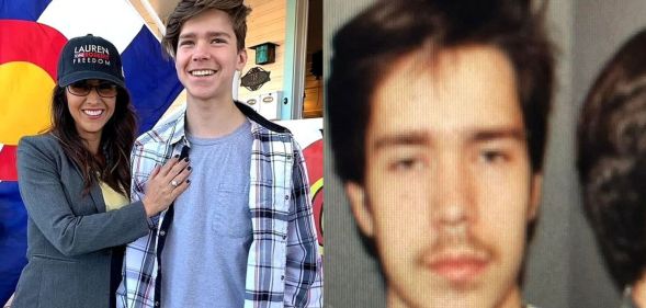 Lauren Boebert and her arrested son Tyler Boebert.