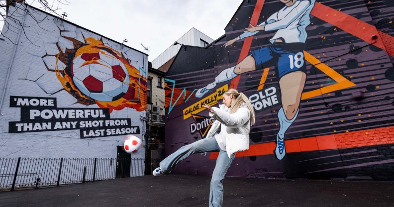 The mural has been unveiled to celebrate women's football. (PR handout)