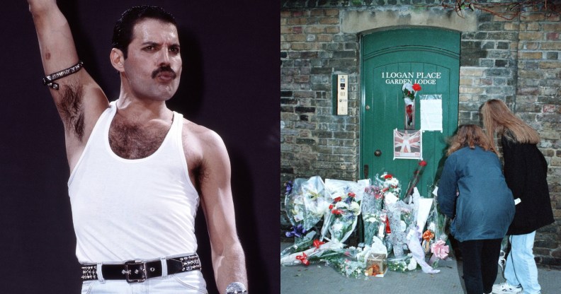 Freddie Mercury and his Garden Lodge home.