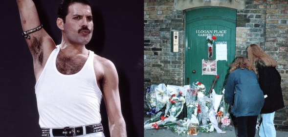 Freddie Mercury and his Garden Lodge home.