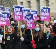 The panel was held in the wake of the draft guidance for supporting trans children in school. (JUSTIN TALLIS/AFP via Getty Images)