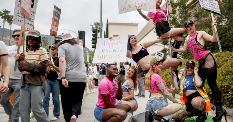 Protestors gathered in Washington. (Getty)