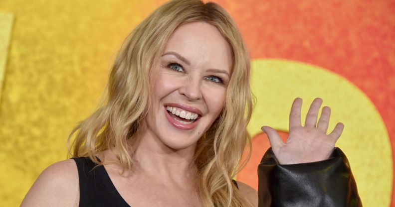 Kylie Minogue attends the Los Angeles Premiere Of Paramount Pictures "Bob Marley: One Love" in Los Angeles