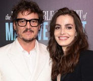 NEW YORK, NEW YORK - APRIL 10: Pedro Pascal and Lux Pascal attend "The Unbearable Weight Of Massive Talent" New York Screening at Regal Essex Crossing on April 10, 2022 in New York City. (Photo by Dimitrios Kambouris/Getty Images)