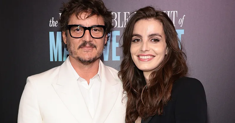 NEW YORK, NEW YORK - APRIL 10: Pedro Pascal and Lux Pascal attend "The Unbearable Weight Of Massive Talent" New York Screening at Regal Essex Crossing on April 10, 2022 in New York City. (Photo by Dimitrios Kambouris/Getty Images)