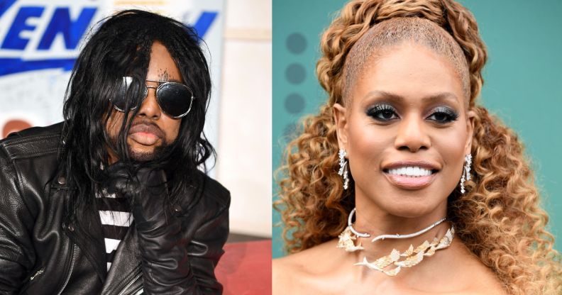 M Lamar (left) with his twin sister Laverne Cox (right)