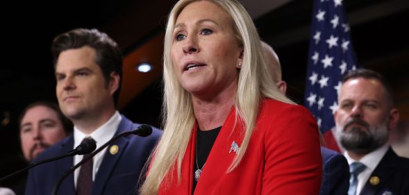 US Republican representative Marjorie Taylor Greene